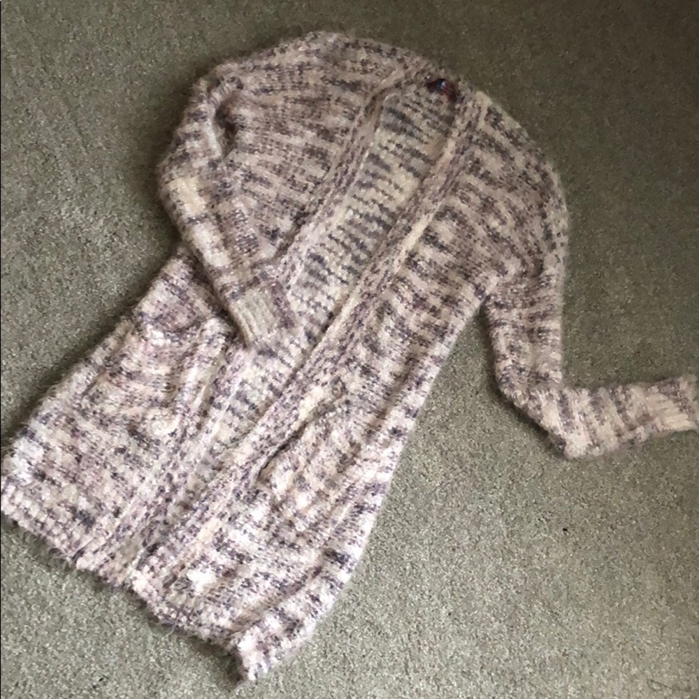 Fuzzy cardigan
